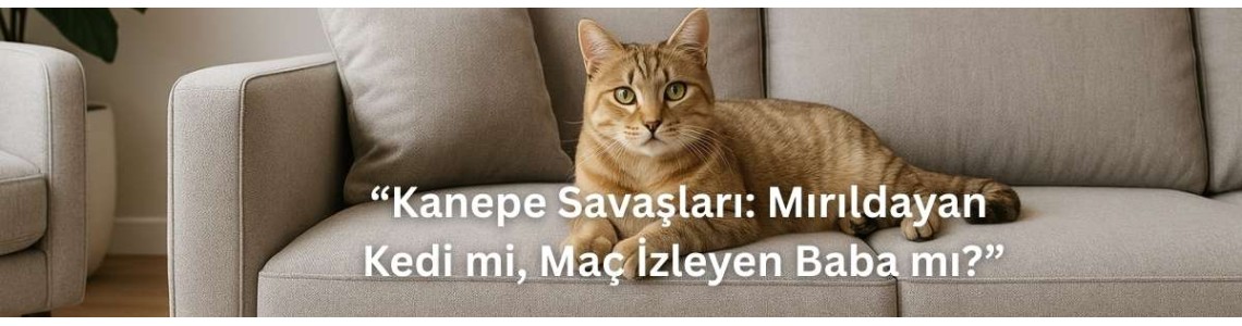 “Kanepe Savaşları: Mırıldayan Kedi mi, Maç İzleyen Baba mı?”